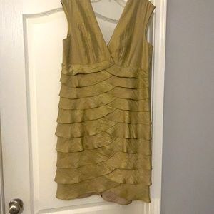 Cocktail gold dress